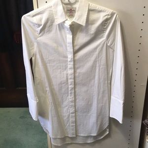 J. Crew Haberdashery Petite White Shirt